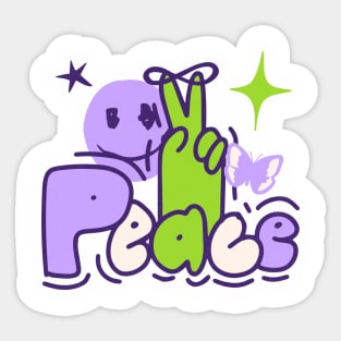 Peace Out Love Sticker